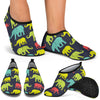 Elephant Neon Color Print Pattern Aqua Water Shoes
