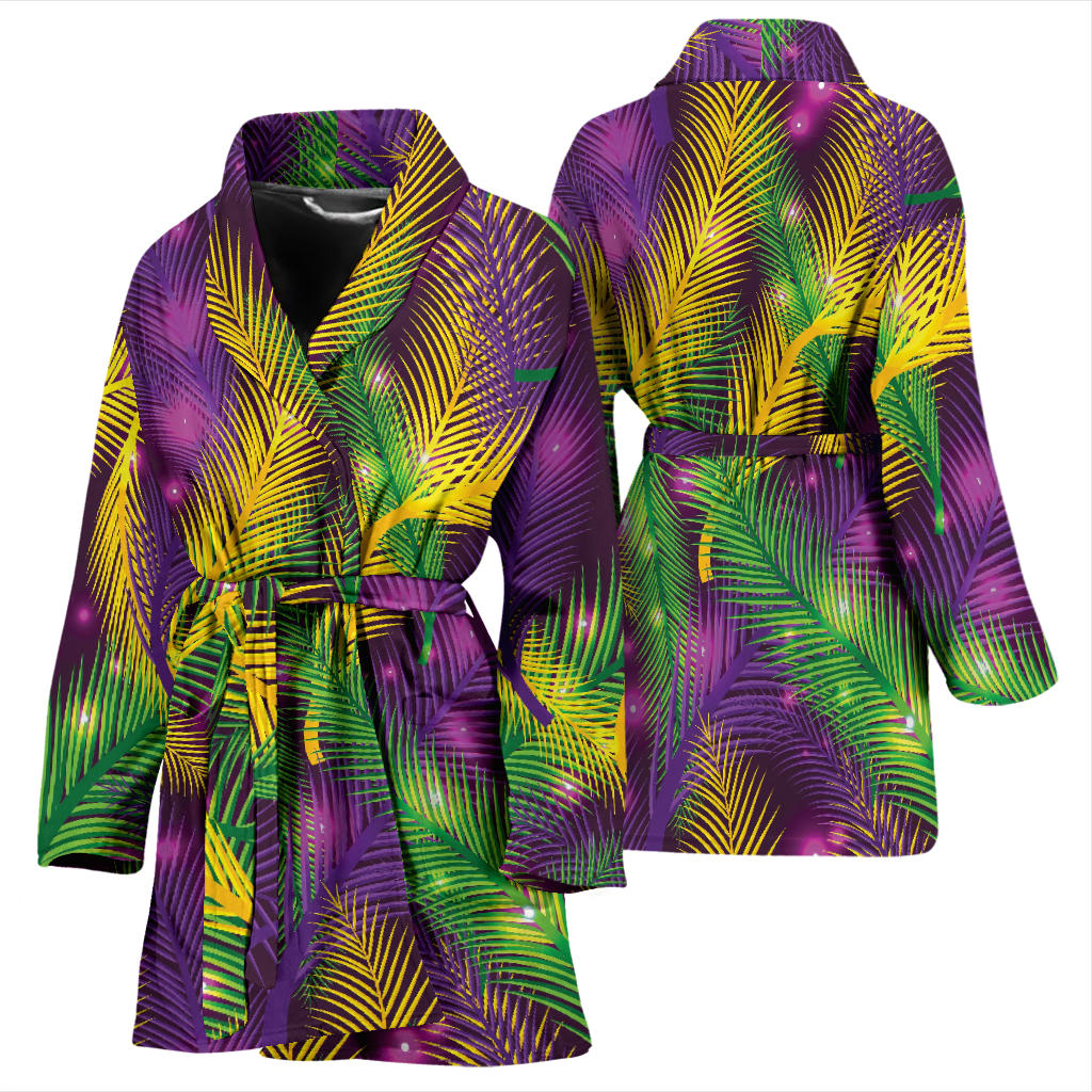 Mardi Gras Pattern Print Design 09 Women Bathrobe
