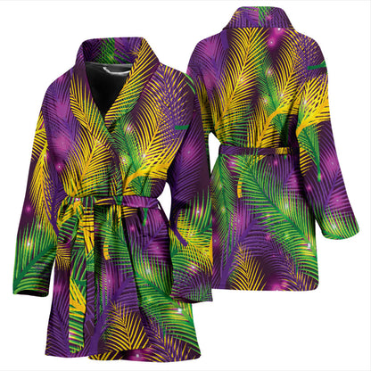 Mardi Gras Pattern Print Design 09 Women Bathrobe