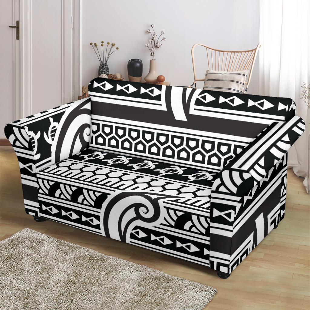 Samoan Style Print Design LKS305 Loveseat Couch Slipcover
