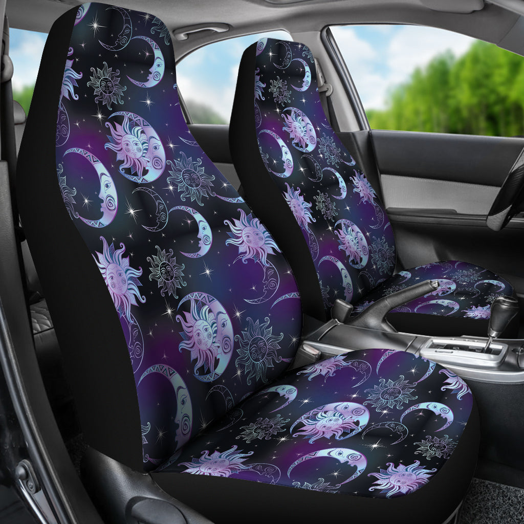 Sun Moon Print Design LKS303 Car Seat Covers