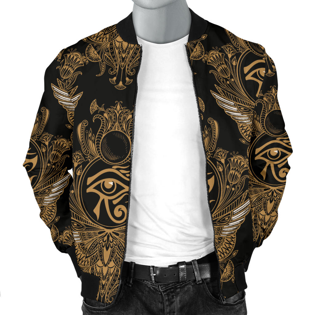 Eye of Horus Mandala Style Men Bomber Jacket