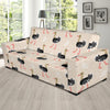 Ostrich Pattern Print Design 02 Sofa Slipcover