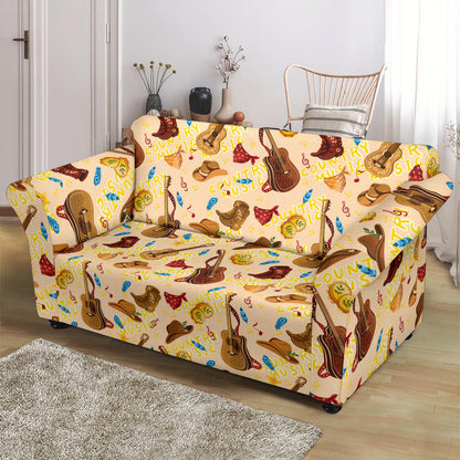 Western Lifestyle Print Design LKS303 Loveseat Couch Slipcover