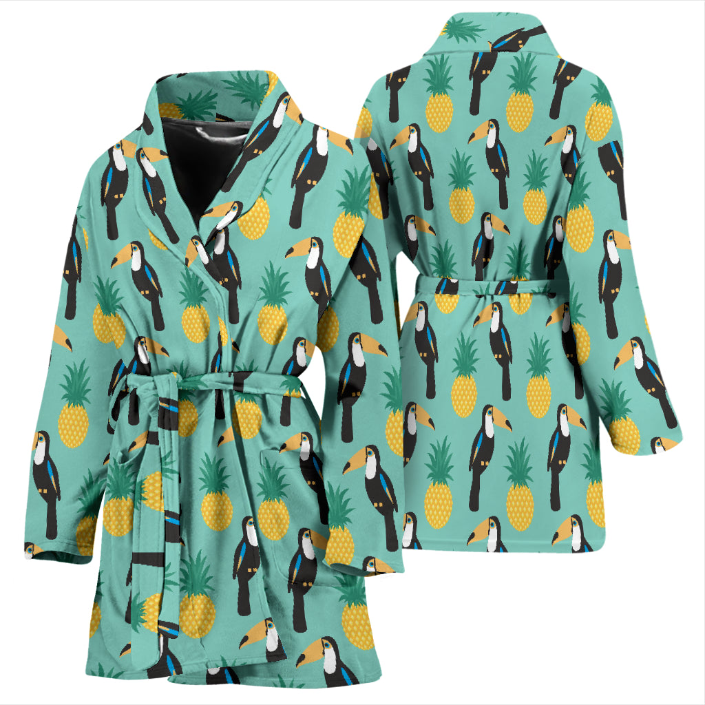 Toucan Print Design LKS301 Women Bathrobe