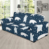 Polar Bear Pattern Print Design A02 Sofa Slipcover