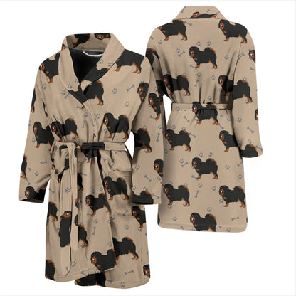 Tibetan Mastiffs Print Design LKS301 Men Bathrobe