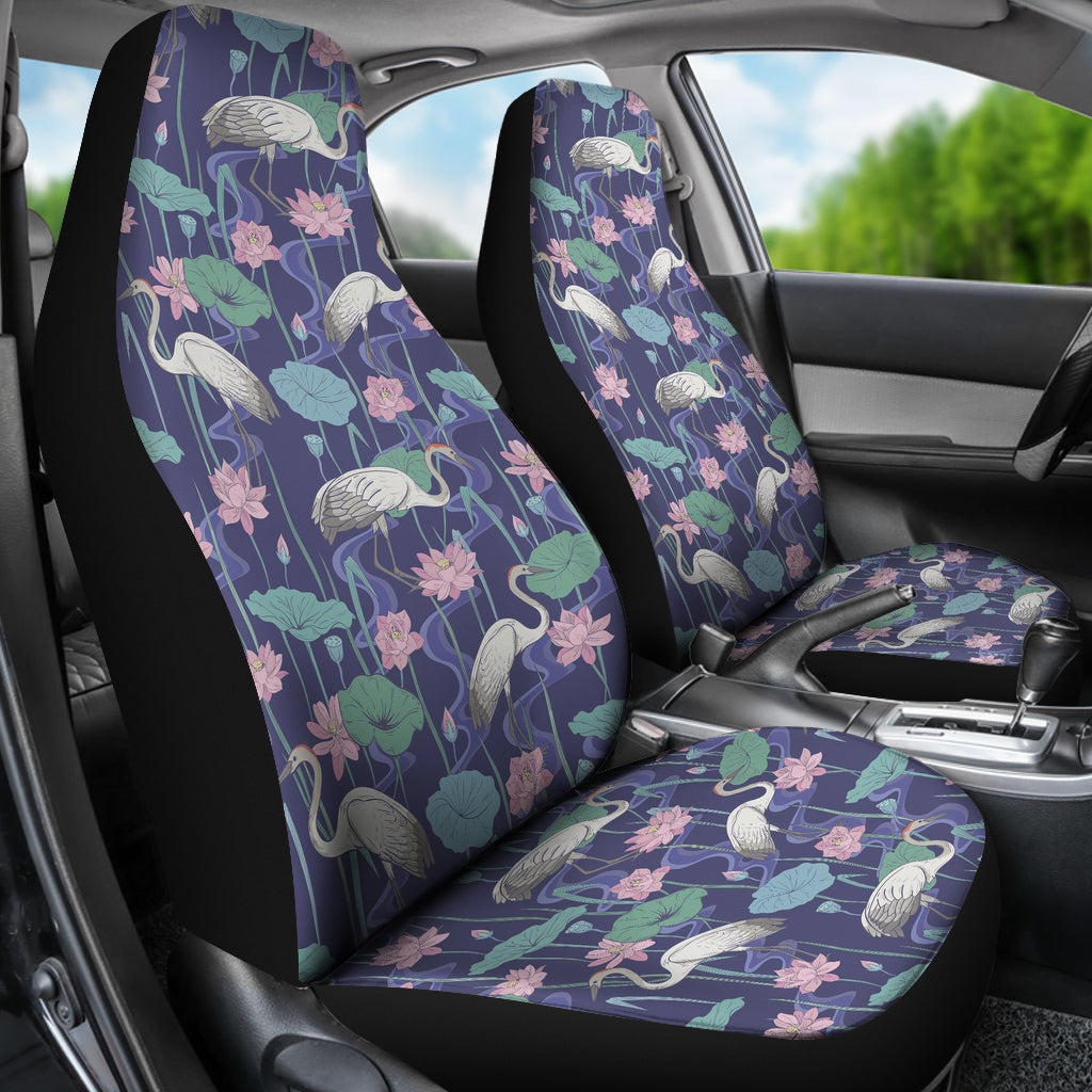 Water Lily Print Design LKS306 Car Seat Covers
