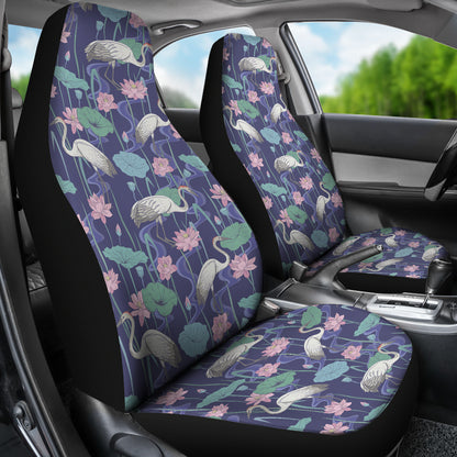 Water Lily Print Design LKS306 Car Seat Covers