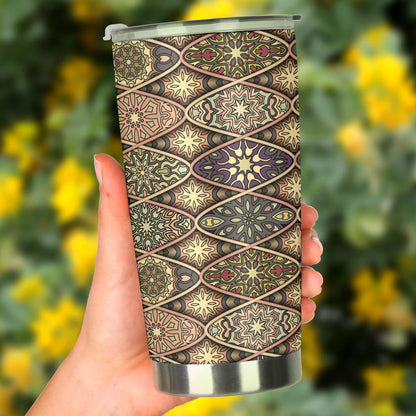 Mandala Motif Themed Design Print Tumbler