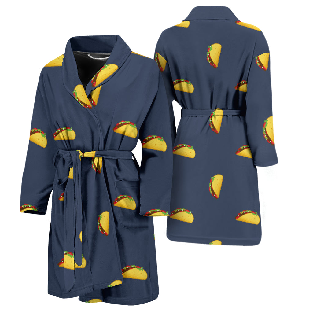 Taco Print Design LKS305 Men Bathrobe