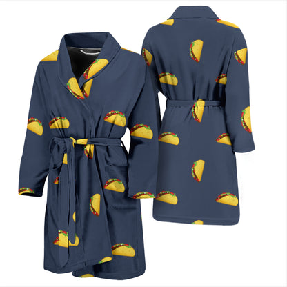 Taco Print Design LKS305 Men Bathrobe