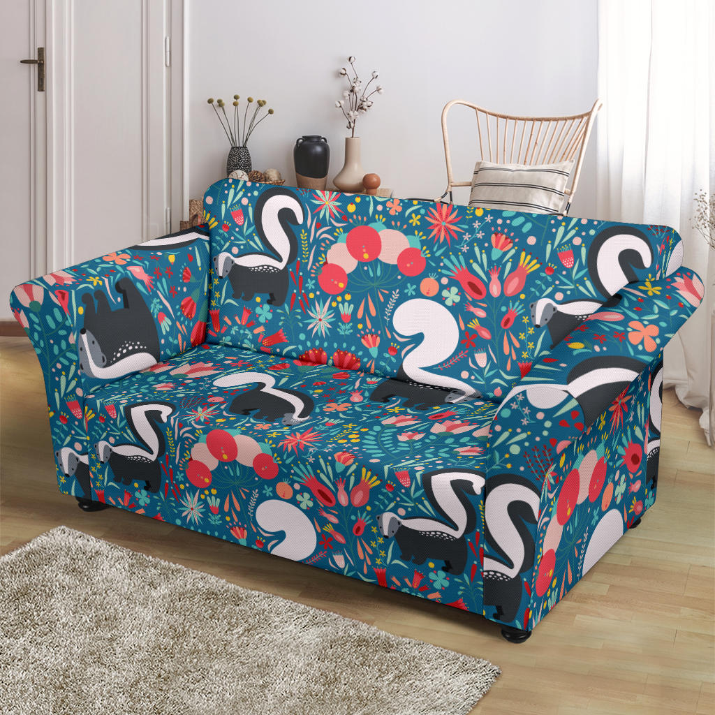Skunk Print Design LKS302 Loveseat Couch Slipcover