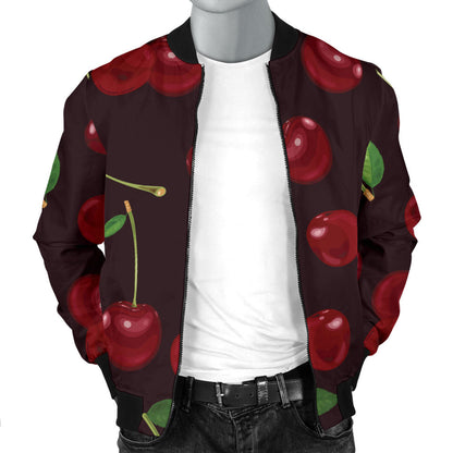 Cherry Fresh Pattern Men Bomber Jacket