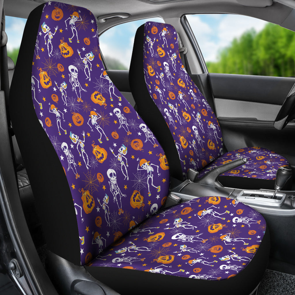 Skeleton Halloween Dance Print Design LKS304 Car Seat Covers