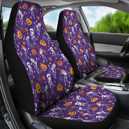 Skeleton Halloween Dance Print Design LKS304 Car Seat Covers