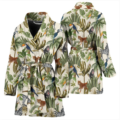 Safari Animal Print Design LKS304 Women Bathrobe