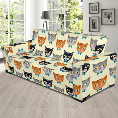 Cat Pattern Print Design 05 Sofa Slipcover