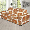 Pancake Pattern Print Design A02 Sofa Slipcover