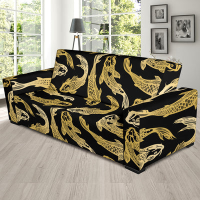 KOI Fish Pattern Print Design 03 Sofa Slipcover