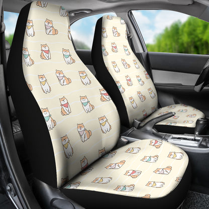 Shiba Inu Print Design LKS306 Car Seat Covers