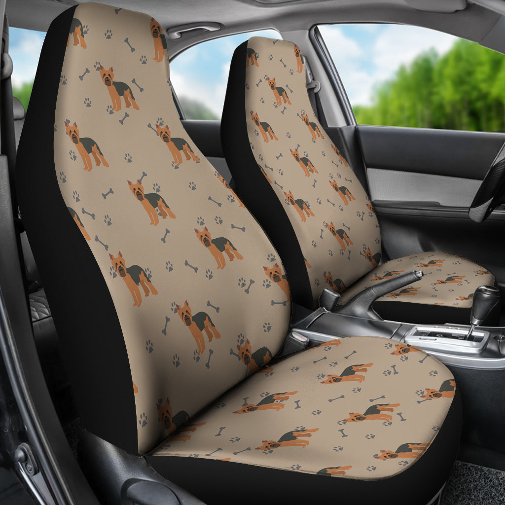 Yorkshire Terriers Print Design LKS305 Car Seat Covers