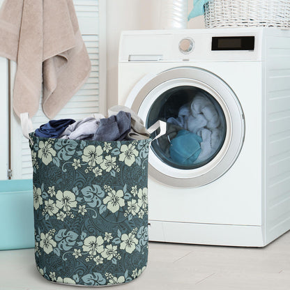 Flower Hawaiian Hibiscus Style Print Pattern Laundry Basket