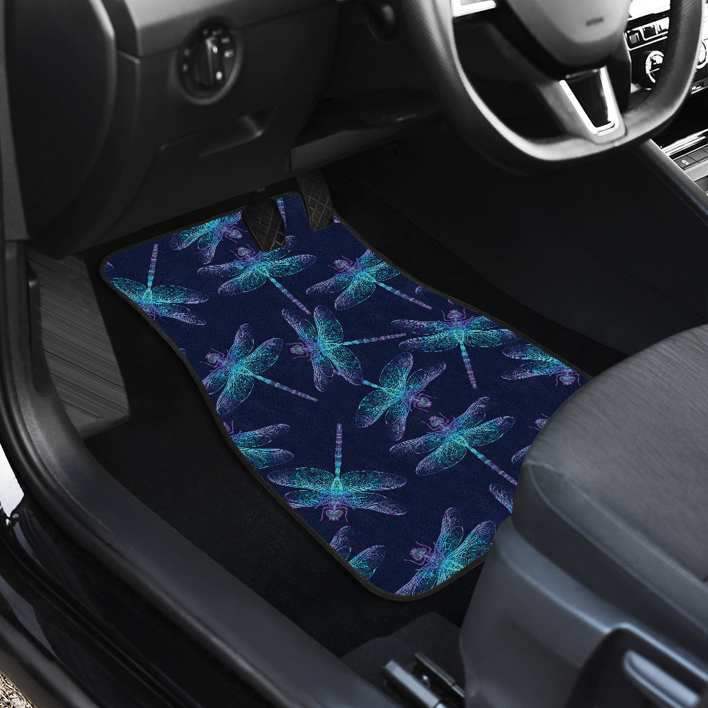 Dragonfly Hand Drawn Style Print Car Floor Mats Front Back