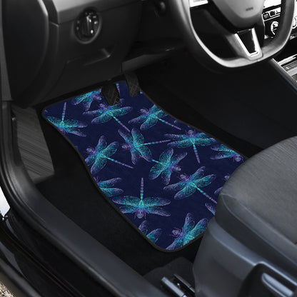 Dragonfly Hand Drawn Style Print Car Floor Mats Front Back