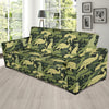 Camouflage Dinosaur Pattern Print Design 03 Sofa Slipcover