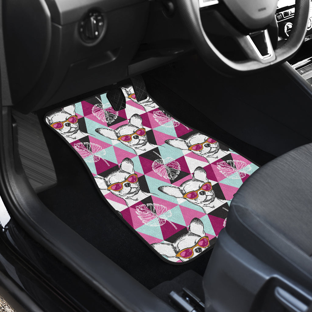 Chihuahua Cute Triangle Pattern Car Floor Mats Front Back