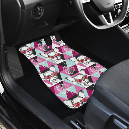 Chihuahua Cute Triangle Pattern Car Floor Mats Front Back