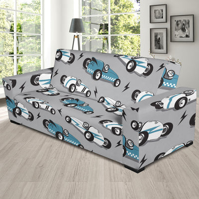 Racing Vintage Pattern Print Design A02 Sofa Slipcover