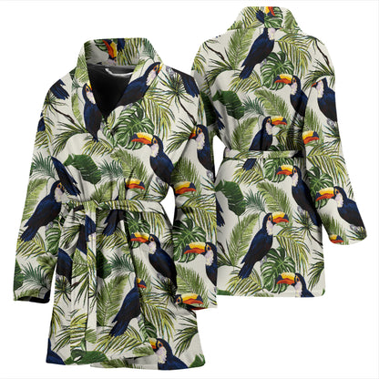 Toucan Print Design LKS308 Women Bathrobe