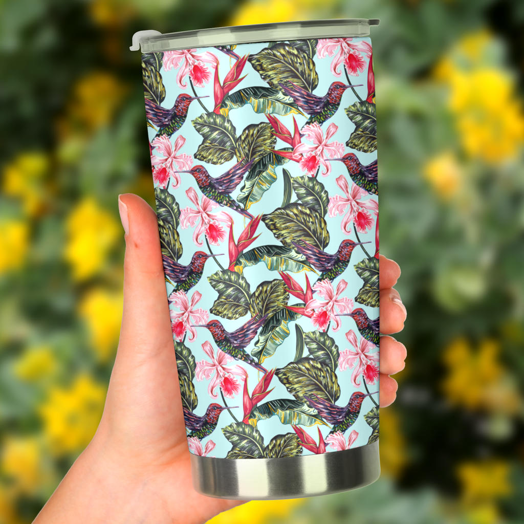 Hummingbird Cute Themed Print Tumbler