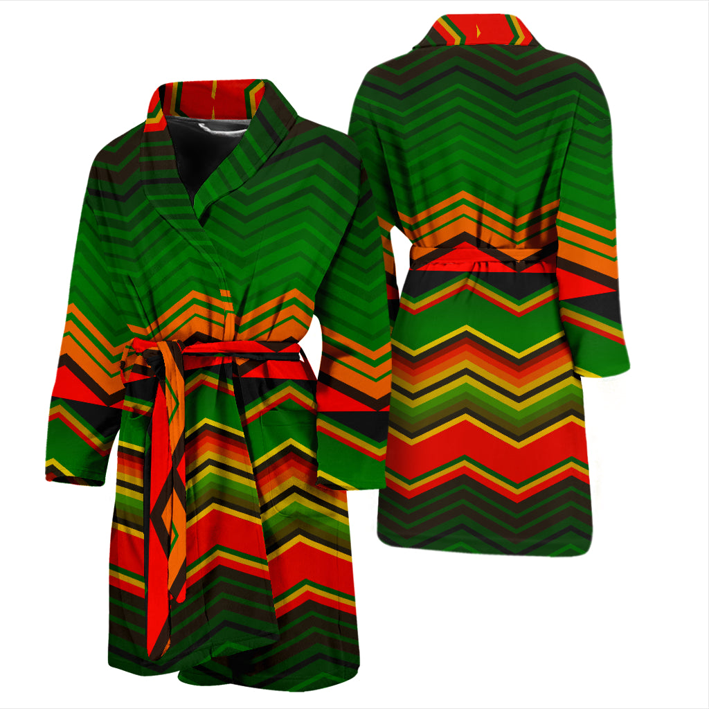 Serape Print Design LKS306 Men Bathrobe