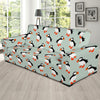 Puffin Pattern Print Design A03 Sofa Slipcover