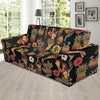 Hula Dancers Hawaiian Style Pattern Print Design 02 Sofa Slipcover