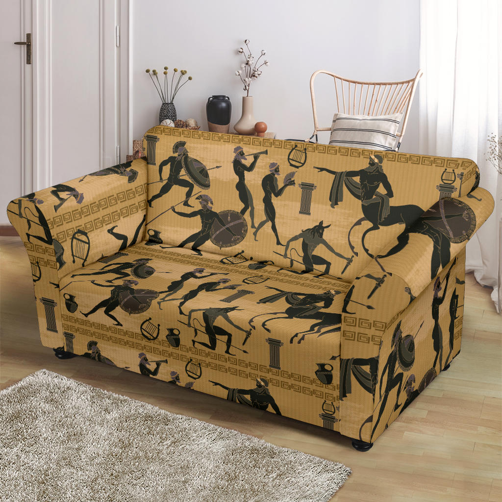 Ancient Greek Statue Print Design LKS304 Loveseat Couch Slipcover