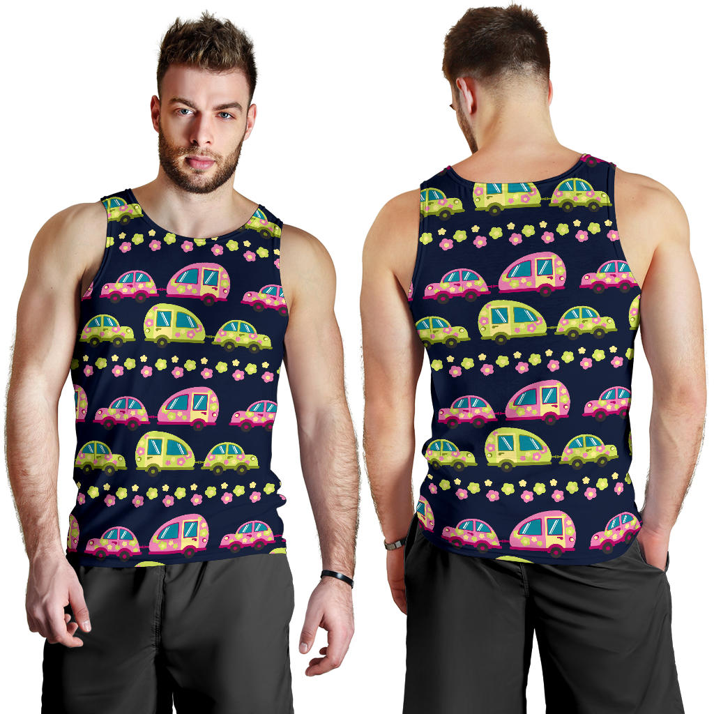 Camper Cute Camping Design No 3 Print Men Tank Top