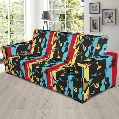 Jazz Pattern Print Design 02 Sofa Slipcover