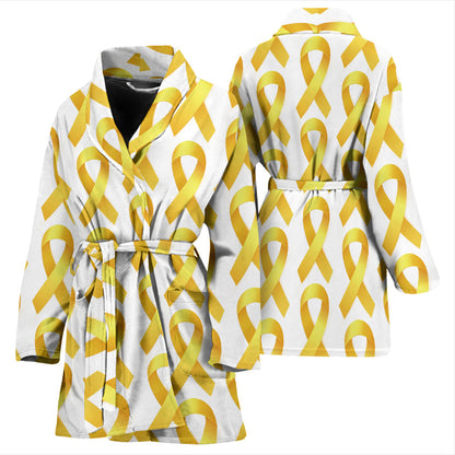 Bone cancer Pattern Print Design 02 Women Bathrobe