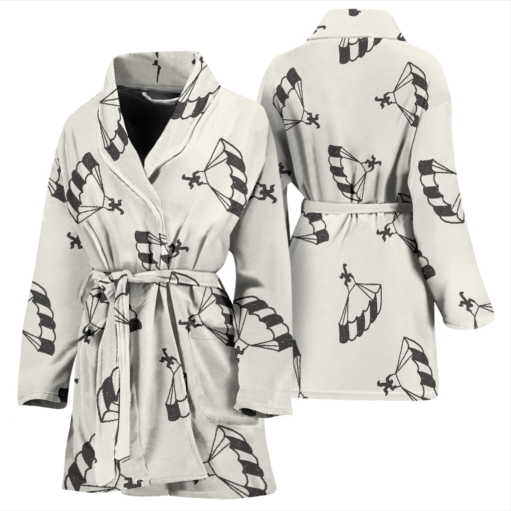 Skydiver Print Design LKS301 Women Bathrobe