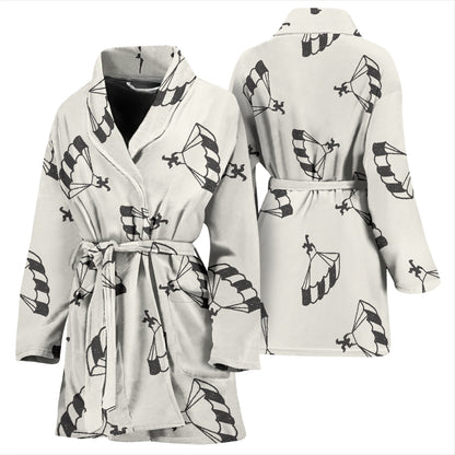 Skydiver Print Design LKS301 Women Bathrobe