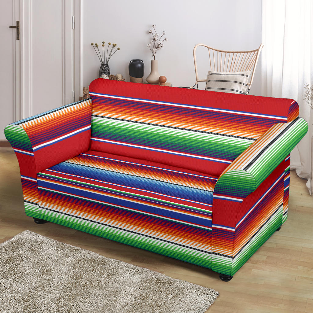 Serape Print Design LKS304 Loveseat Couch Slipcover