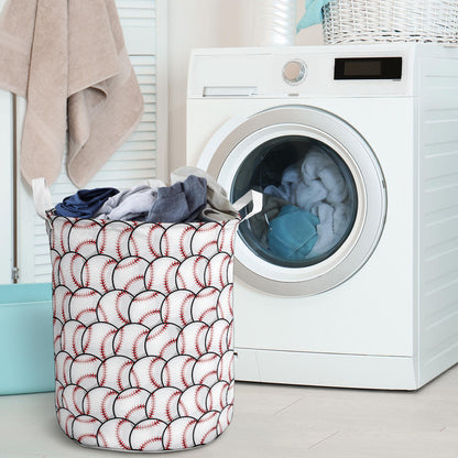 Baseball Pattern Laundry Basket