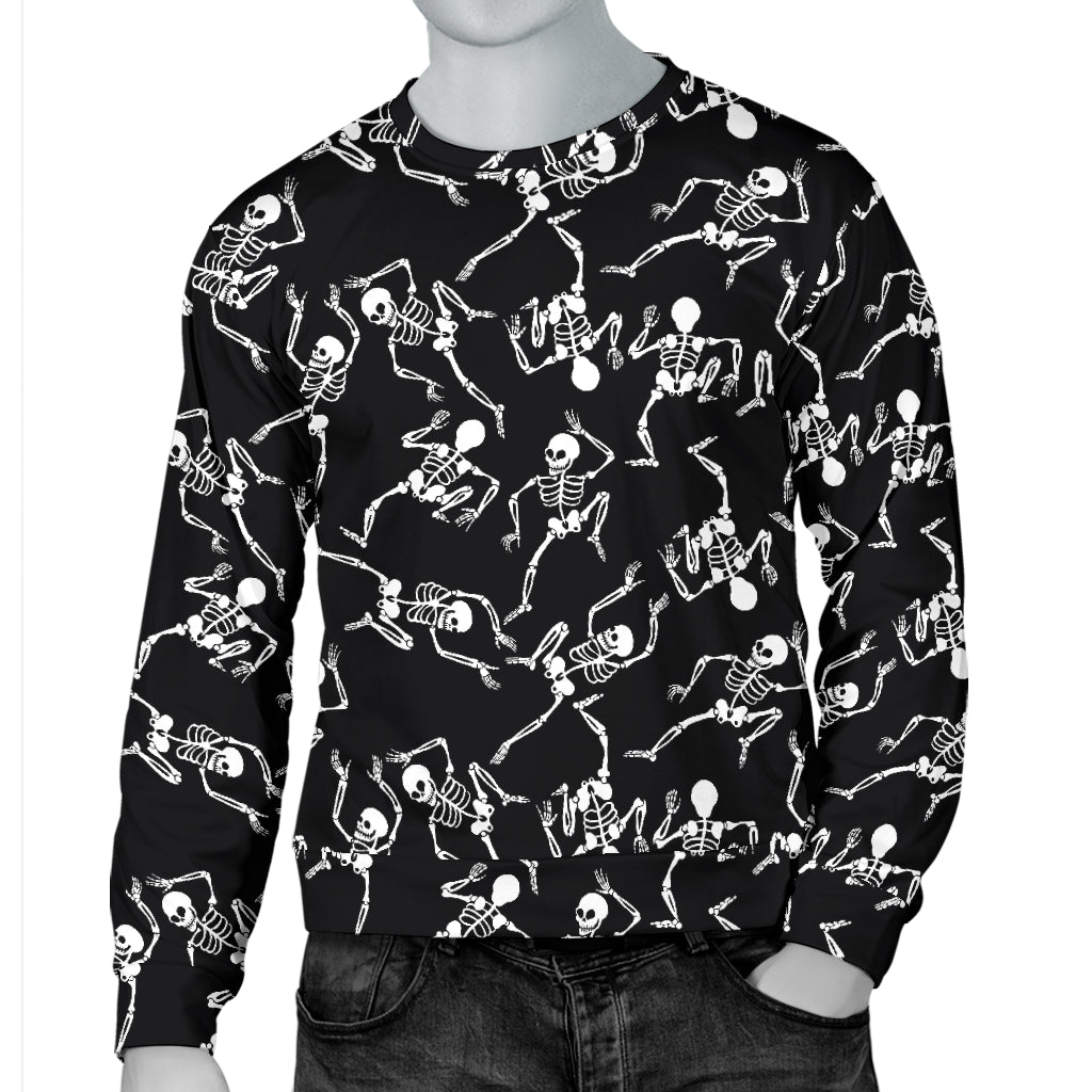 Skeleton Style Print Men Long Sleeve Sweatshirt