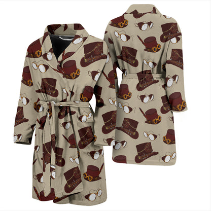 Steampunk Hat Print Design LKS301 Men Bathrobe