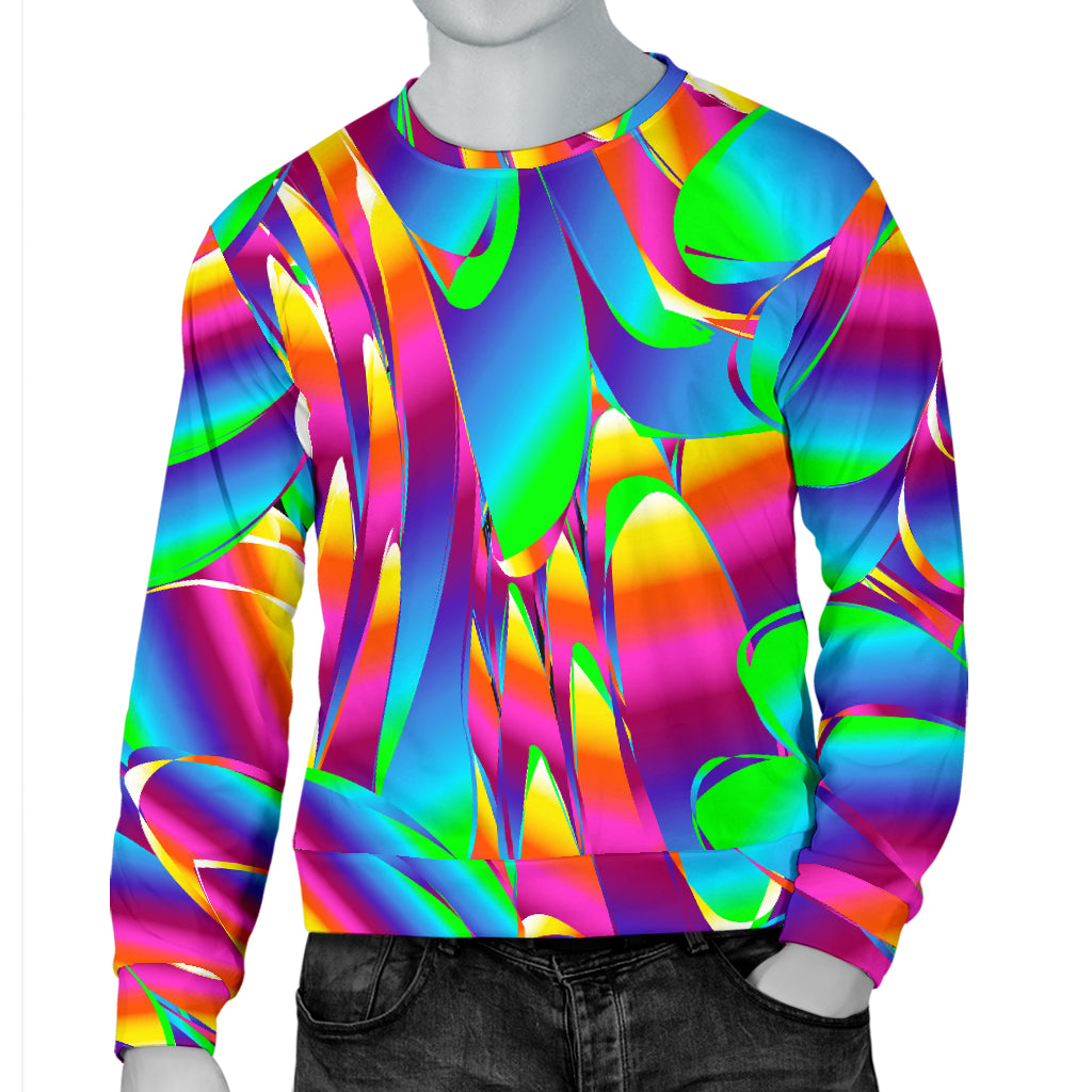Psychedelic Trippy Pattern Men Long Sleeve Sweatshirt