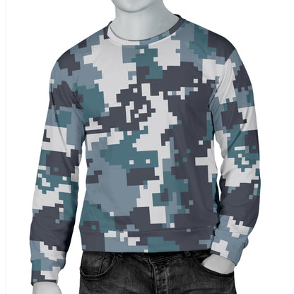 ACU Digital Urban Camouflage Men Long Sleeve Sweatshirt